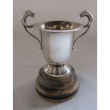 Small silver cup 'Plas Einon Angling Club 1940 presented by Commander A C Roberts OBE for fly