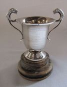 Small silver cup 'Plas Einon Angling Club 1940 presented by Commander A C Roberts OBE for fly