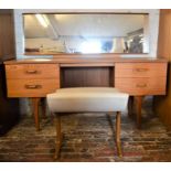 Retro Austinsuite Forester bedroom suite comprising of 3 wardrobes, dressing table and chair & 2