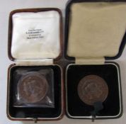 2 bronze Lincoln gratitude WWI medallions (not in original cases)