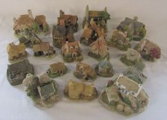 Collection of Lilliput Lane and David Winter cottages inc Ballykerne Croft, Village School, Wheyside