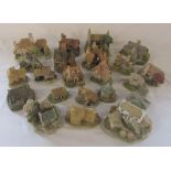 Collection of Lilliput Lane and David Winter cottages inc Ballykerne Croft, Village School, Wheyside