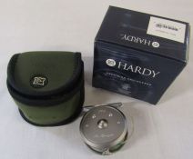 Fishing interest - boxed Hardy flyweight reel with DT3 line