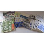 Assorted Chelsea football programmes from the 1970s and 1990s together with various Cricket