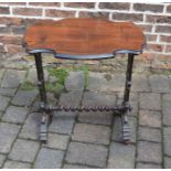 Victorian rosewood occasional table W 60 cm D 42 cm