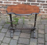 Victorian rosewood occasional table W 60 cm D 42 cm