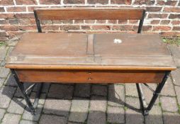 Victorian double school desk