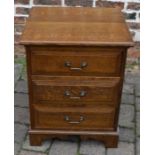 Kevin P Burks/Cobweb Craft bespoke small oak chest of drawers Ht69cm W54cm D47cm