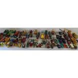 Quantity of vintage die-cast vehicles (mostly play worn) including  Husky Chitty Chitty Bang Bang,