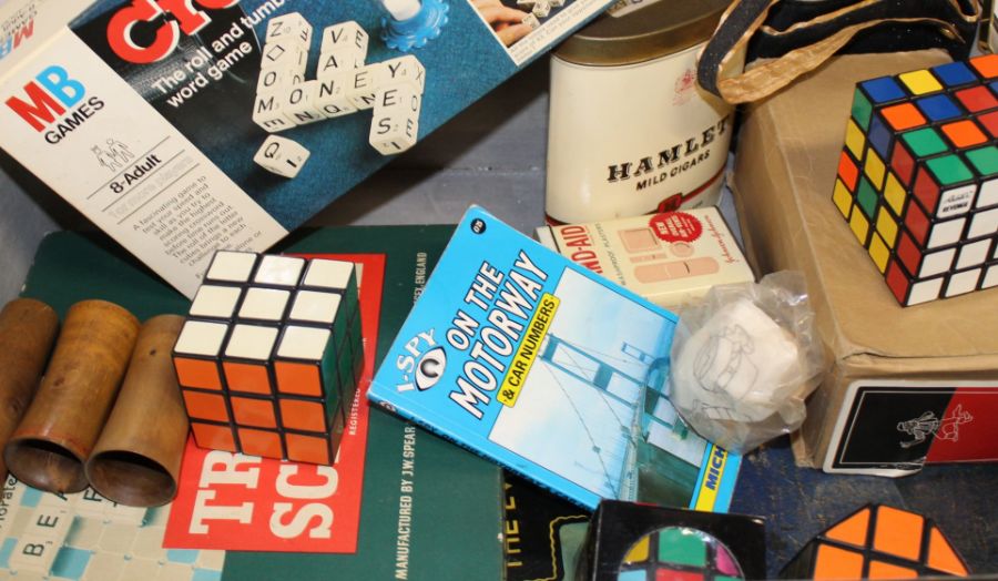 Selection of board games including Monopoly, rubik's cubes, jigsaw puzzles, Camberwick Green - Image 2 of 2