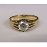 9ct gold dress ring, size S/T weight 4.4 g