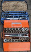 Elora large size socket set & a Draper extremely large size socket set