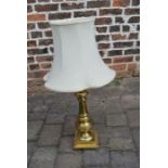 Brass table lamp