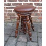 Victorian revolving piano stool