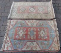 2 rugs 132 cm x 85 cm