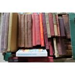 Selection of vintage books including History of the Great War
