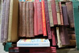 Selection of vintage books including History of the Great War