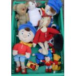 Noddy & other cuddly toys including a vintage teddy bear