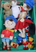 Noddy & other cuddly toys including a vintage teddy bear