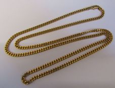 9ct gold necklace, length 66 cm, weight 22 g