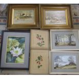 Various framed paintings inc watercolour and oil