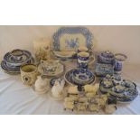 Various ceramics including Booth Old Willow, Spode Italian etc