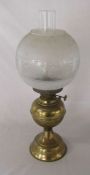 Brass oil lamp