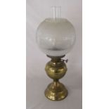 Brass oil lamp