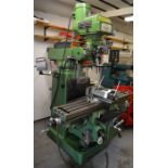 Warco WM40 turret milling machine 3 phase with Atlas heavy duty milling vice & work holding