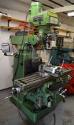 Warco WM40 turret milling machine 3 phase with Atlas heavy duty milling vice & work holding