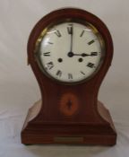 Edwardian Philip Haas & Sohre mantel clock 'presented to Mr F H Mitchell on the occasion of his