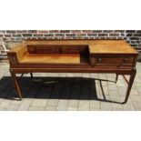 Desk converted from Georgian square piano L 166 cm D 59 cm H 81 cm