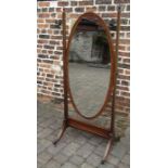 Regency style cheval mirror H 159 cm