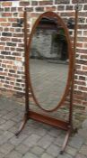 Regency style cheval mirror H 159 cm