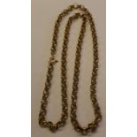 9ct gold belcher chain necklace 19.4g