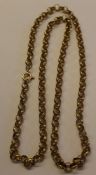 9ct gold belcher chain necklace 19.4g