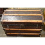 Domed top cabin trunk