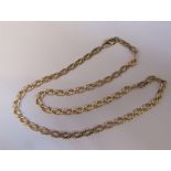 9ct gold necklace, length 41 cm, weight 9.3 g