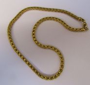 9ct gold necklace, length 40 cm, weight 30.9 g