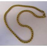 9ct gold necklace, length 40 cm, weight 30.9 g