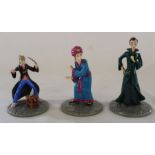 Royal Doulton Harry Potter figurines:- Professor McGonogall, Professor Quirrell & Hermione Learns to