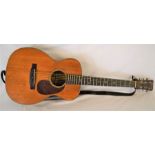 1949 C F Martin & Co. 0-18 acoustic steel string guitar. Serial number 109857 with CITES certificate