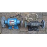 Clarke 8" bench grinder & another