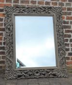 Large Coach House carved wooden wall mirror 124cm by 103cm