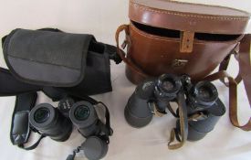 2 pairs of binoculars - Bauer 8 x 32 and Imperator 7 x 50