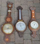 3 19th/20th century barometers for spares or restoration