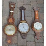 3 19th/20th century barometers for spares or restoration