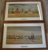 Pair of late 19th/early 20th century framed prints 'Going To The Meet' & 'The Afternoon Driving'.