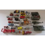 Assorted play-worn Dinky cars etc