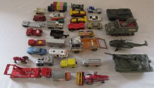 Assorted play-worn Dinky cars etc